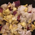 Takire's cooksnap of when they made レンチンで♪ホックホクお芋ごはん.