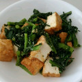 kumicyoo's cooksnap of when they made 簡単！厚揚げと春菊の味噌炒め.