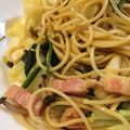 たねmama's cooksnap of when they made ベーコンときのこの醤油バタースパゲッティ.