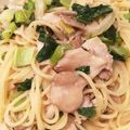 かえっくす's cooksnap of when they made ☆小松菜とベーコンのクリームパスタ☆.