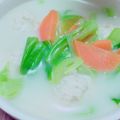 えななみぇ's cooksnap of when they made 肉団子と春キャベツ☆ミルクスープ.
