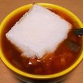 ゆかっち230's cooksnap of when they made 焼きもちで♪白菜トマト雑煮.