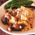 あくろこ's cooksnap of when they made 天然ナメコのスクランブルエッグ.