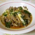 sumirenore's cooksnap of when they made にらと挽肉の柳川風煮.