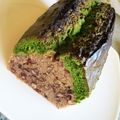 marumotty's cooksnap of when they made くっきり2色☆抹茶あずきのパウンドケーキ.