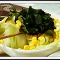 ひとくちさいずA's cooksnap of when they made ワカメ♡コーンのレタスサラダ.