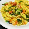 dansigohan's cooksnap of when they made ほうれん草とトマトのパスタ♥︎.