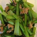 koyumix's cooksnap of when they made 小松菜のピリ辛ツナ炒め.