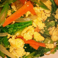 しゅんのま's cooksnap of when they made 菜の花と卵の炒め物.