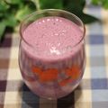 ぽっぽぺぺ's cooksnap of when they made ブルーベリー&苺♪スムージー.