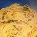 ヨザミ's cooksnap of when they made ごま油かおる塩こんぶと納豆のパスタ.