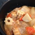 tantan24's cooksnap of when they made 里芋・大根・ちくわぶでそぼろ煮！.