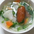 クック5EP8VY☆'s cooksnap of when they made カブとレタスのウインナーのポトフ風スープ.
