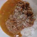 しもきゅう's cooksnap of when they made 離乳食*完了期『お子様納豆チーズカレー』.