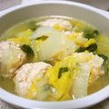 rarararako's cooksnap of when they made 手を汚さずに★生姜入り鶏団子のスープ.