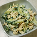 mocavara's cooksnap of when they made ササミとキュウリのマヨサラダ.