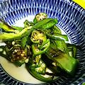 ユーロン's cooksnap of when they made ピーマンとオクラ炒め.