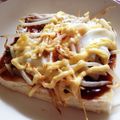 なぎさ▽▲'s cooksnap of when they made シャキ旨！トロリ卵のお好み焼きトースト.