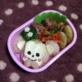 minch＊＊'s cooksnap of when they made おさるさん＊キャラ弁.