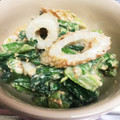 幸せ♡33's cooksnap of when they made 小松菜とちくわの胡麻うまサラダ.