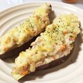 きりぼーysm's cooksnap of when they made さつま芋にツナマヨチーズのせ焼き♡.