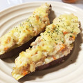 きりぼーysm's cooksnap of when they made さつま芋にツナマヨチーズのせ焼き♡.