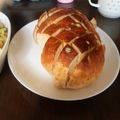 くまッち's cooksnap of when they made チーズとガーリックのちぎりパン.