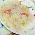 ゆっちしゅ〜's cooksnap of when they made 寒い日に♡カニカマあんかけ炒飯.