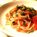 さかなす's cooksnap of when they made 簡単！トマトとオリーブオイルの超絶品スパ.