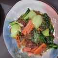 ★くまた★☆'s cooksnap of when they made 噛むほど美味しい中華丼♡ちんげん菜人参.