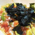 anomura's cooksnap of when they made アボカドとたらこの温泉卵和え.