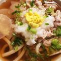 ゆずLOVER's cooksnap of when they made 大根と豚肉のあっさりうどん 年越し蕎麦.