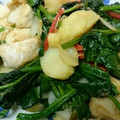 fukudoru's cooksnap of when they made ☆ほうれん草と鶏むね肉の照り焼き炒め☆.