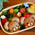 ruruchirin's cooksnap of when they made ☆キャラ弁に。濃いぃ茶色ご飯☆.