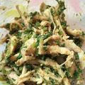 _rinko_'s cooksnap of when they made 健康食～大根葉と鶏胸肉の酢味噌和え.
