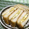 赤い電話's cooksnap of when they made 卵焼きサンドイッチ.