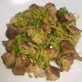 ８６３１７６'s cooksnap of when they made 箸が止まらない！葱と砂ずりの炒め物.