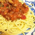 おかゆ。's cooksnap of when they made 大好き✿スパゲッティーミートソース.