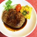 メロンパンナ♡'s cooksnap of when they made ふんわりジューシー★ハンバーグ★.