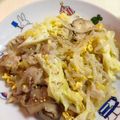 kzm657's cooksnap of when they made 豚肉と卵で簡単鶏ガラ炒め！.