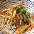 keicooon's cooksnap of when they made 簡単♣ごぼうと人参のガーリックバター炒め.