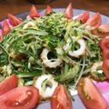 クックOKNSF3☆'s cooksnap of when they made さっぱり☆水菜とちくわのポン酢サラダ.
