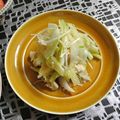 qyulove's cooksnap of when they made セロリと葱、ささみのサラダ.