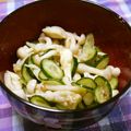 ごはんパーティー's cooksnap of when they made ホワイトブナピーときゅうりの酢の物.