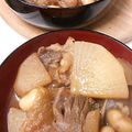 kimimaruo's cooksnap of when they made ■牛すじ肉・大豆・大根のみそ煮込み■.