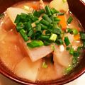 ゆっきい９'s cooksnap of when they made 我が家のめちゃんこ美味しい豚汁.