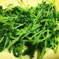 まいたんぽ's cooksnap of when they made ヘルシー 台湾の味 豆苗のシャンタン炒め.