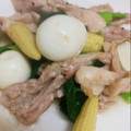 Cｈoｃo's cooksnap of when they made せせりとうずら卵とヤングコーン炒め.