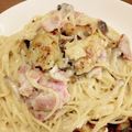 ゆっつぃー's cooksnap of when they made 簡単！タラとキノコのクリームパスタ.