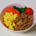taako1552's cooksnap of when they made みぃーんな大好き☆そぼろ丼☆焼蓮根のせ.